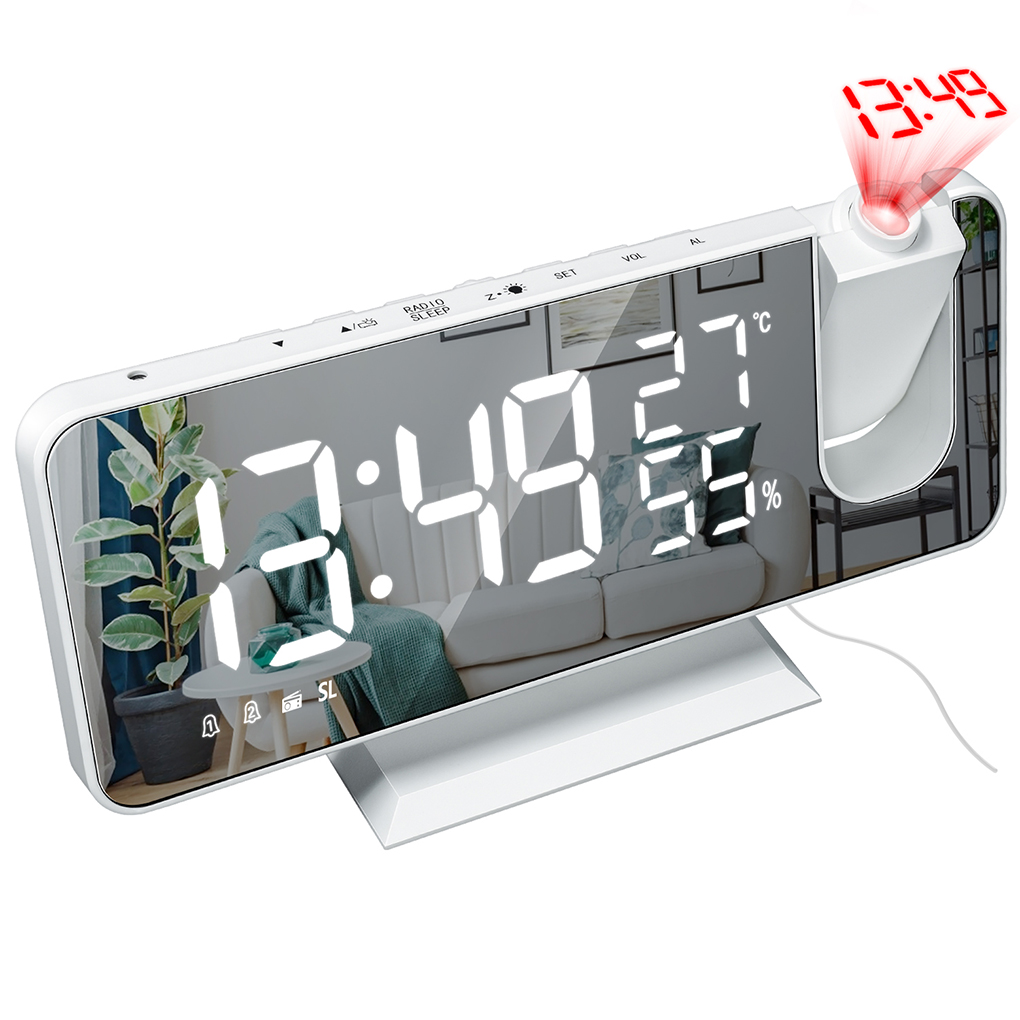 Thermometer Digital - Digital Clock Thermometer Hygrometer Clock Projector