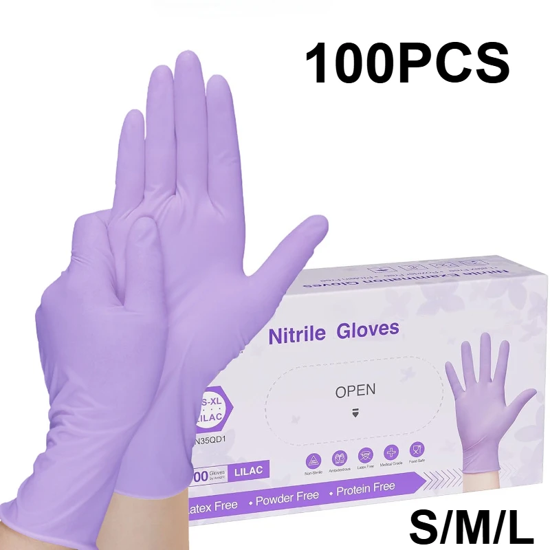 10-100pcs Disposable Purple Ni - огляд і ціна Medical Gloves