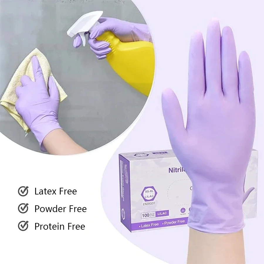 10-100pcs Disposable Purple Ni - огляд і ціна Medical Gloves