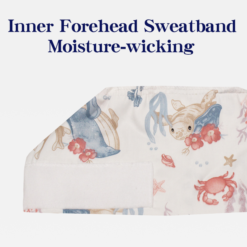 Whale Pattern Scrub Cap Short  - огляд і ціна Surgical Mask