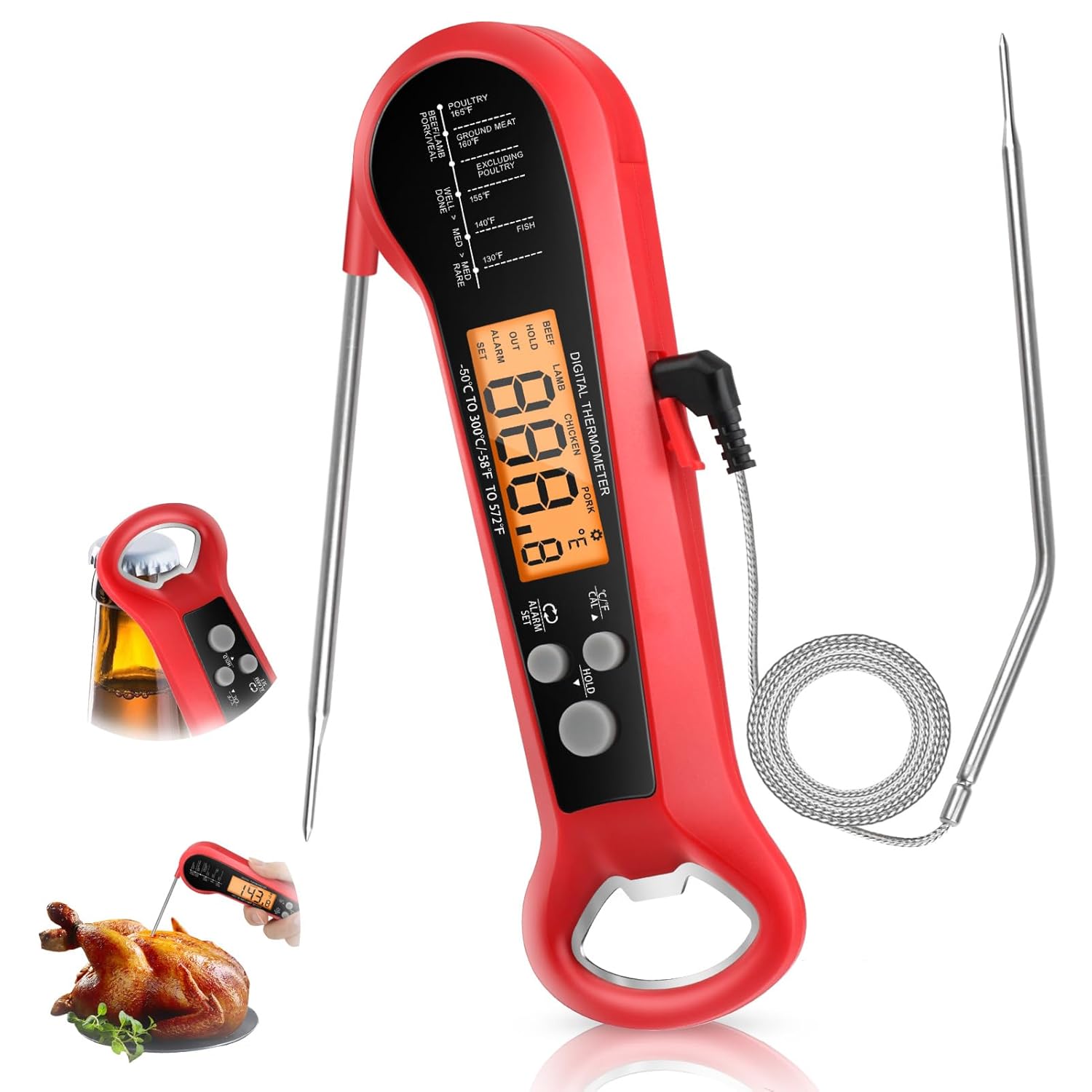 Long Cable Professional Meat T - огляд і ціна Thermometer Digital